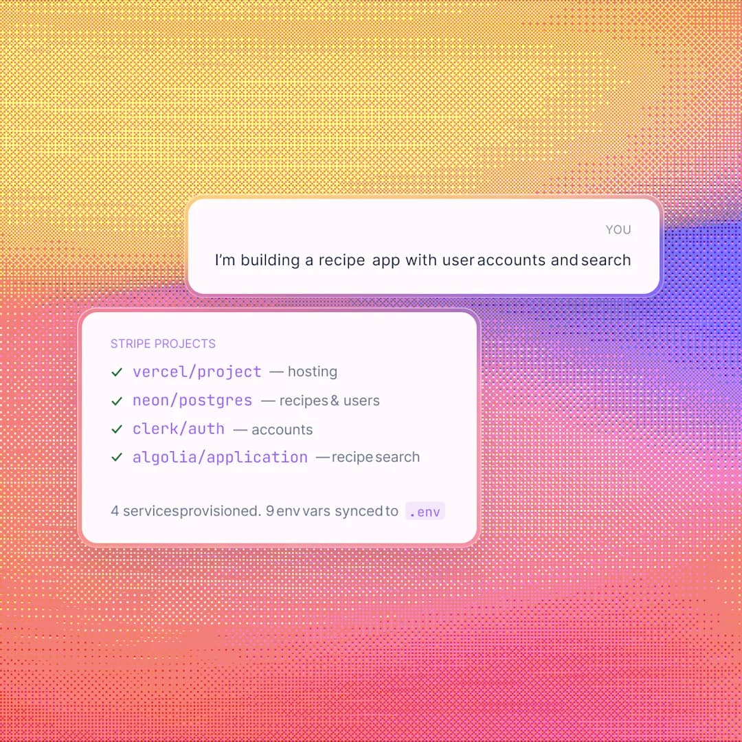 Stripe developer projects interface
