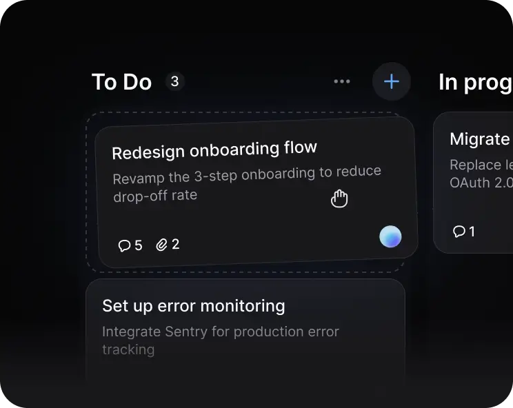 Kanban component preview